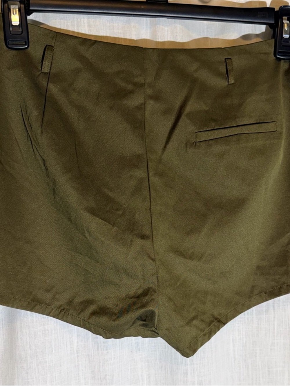 Fashion Nova Olive Green High-Rise Bermuda Shorts - Picture 5 of 8